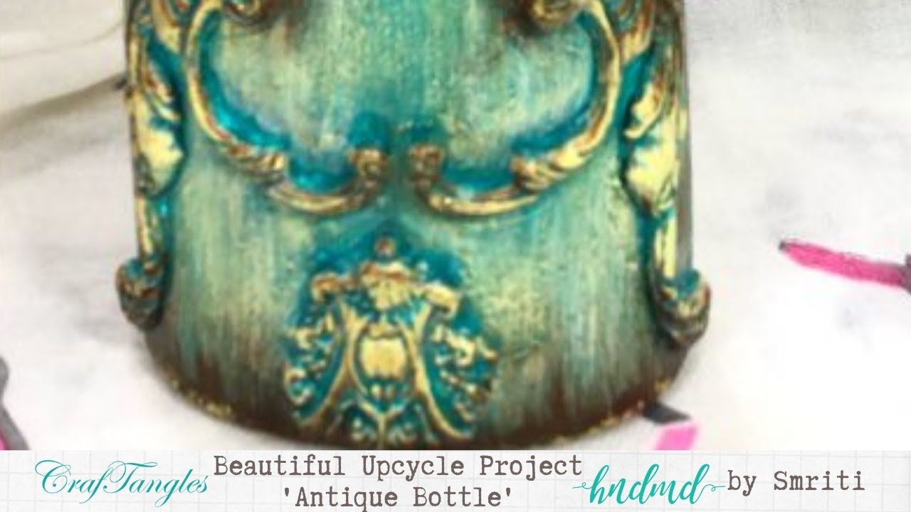 Beautiful Upcycle Project 'Antique Bottle'