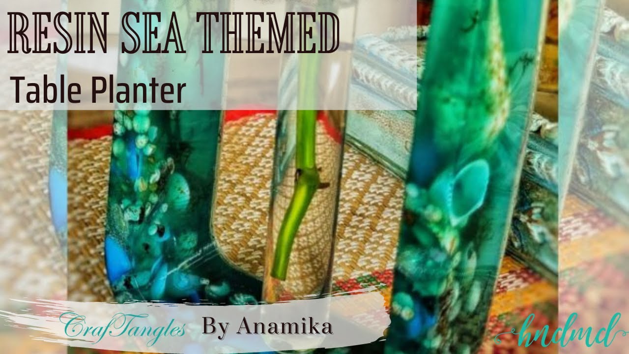 Beautiful Resin Sea Themed Table Planter