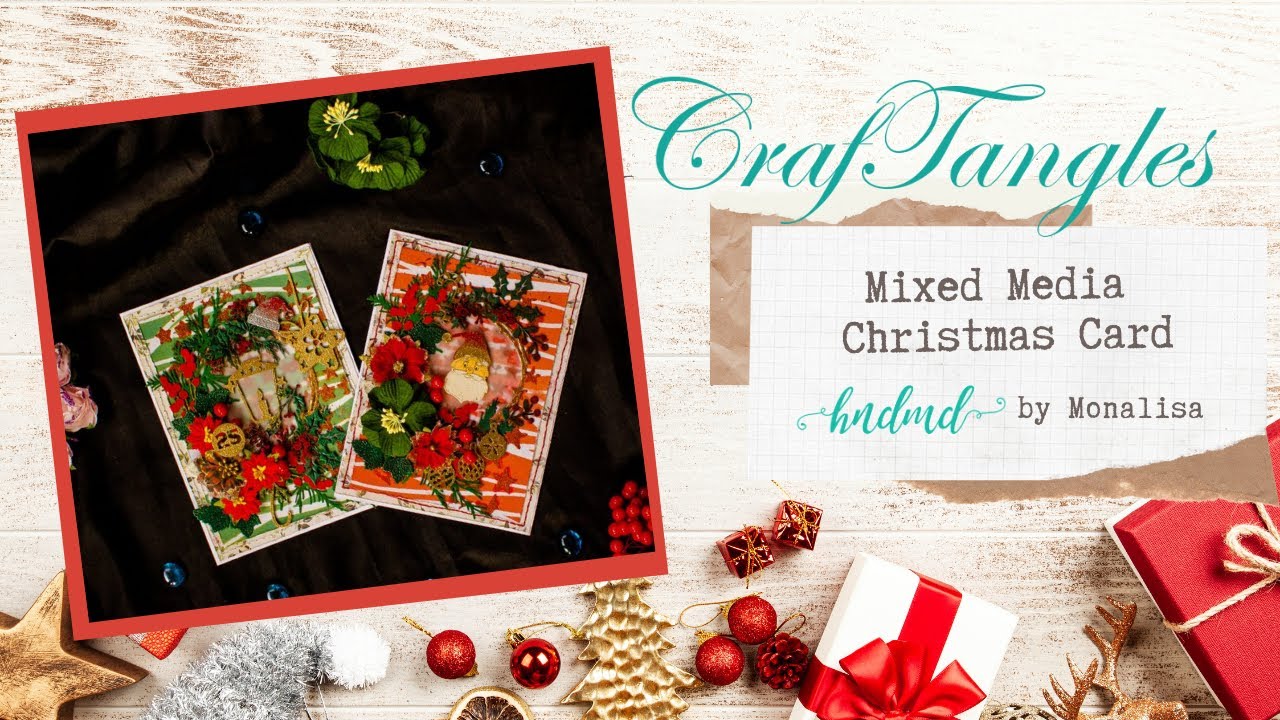 Mixed Media Christmas Card