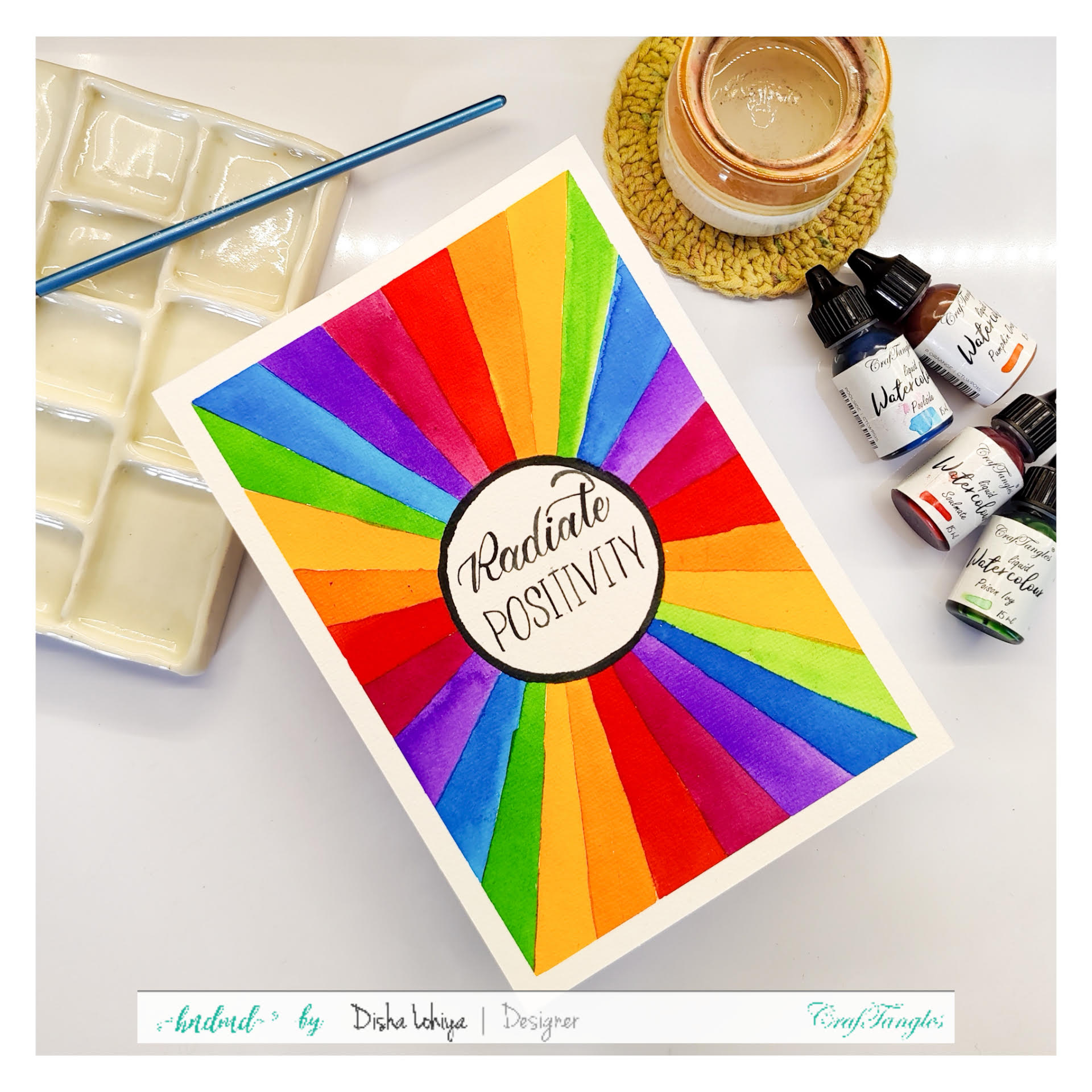 Rainbow Lettering Artwork - CraftAdda Blog