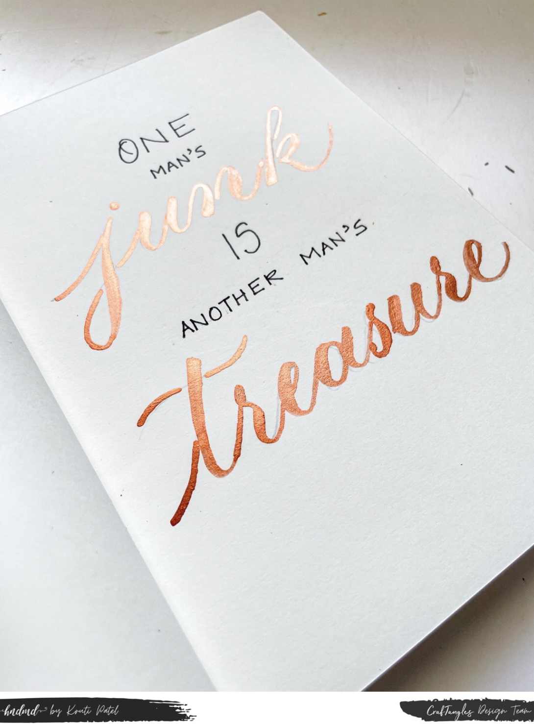 Refining Lettering Beautiful 'The Reusing Lettering' Tutorial - CraftAdda Blog