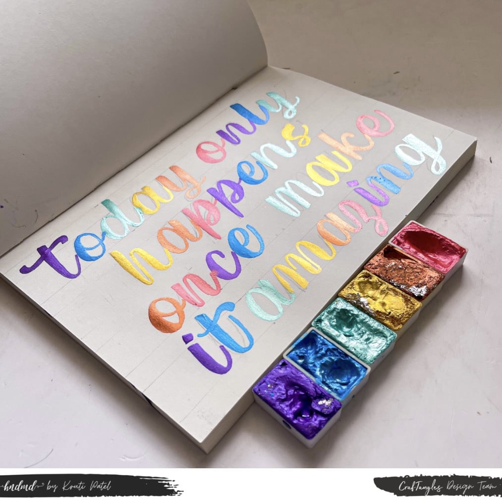 Beautiful Rainbow Lettering Tutorial - CraftAdda Blog