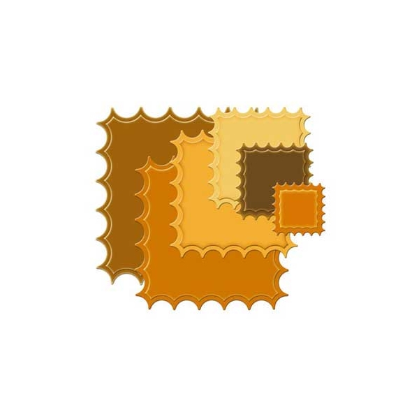 Spellbinder Large Inverted Scallop Square Die