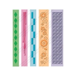 Cuttlebug Pop Culture border embossing Strips