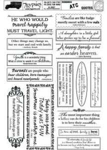 Quotes Rub-ons by 7 Gypsies