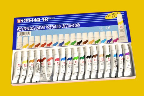 Sakura Mat Water Colors (Set of 18 Colors)