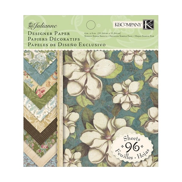 Julianne Designer Paper Pad - 6X6 Paperpack