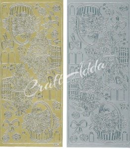 Peel Off Sticker (0254) - Set of 4