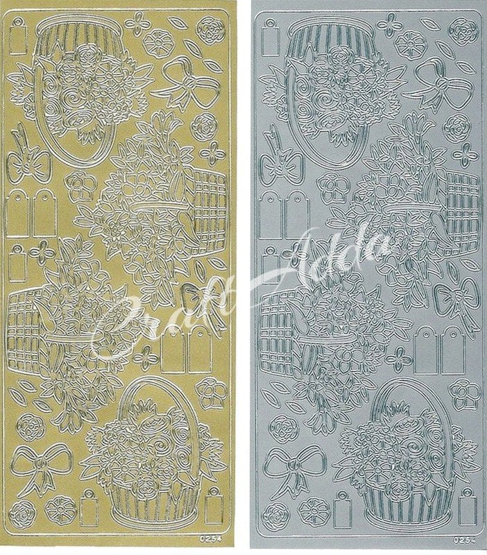 Peel Off Sticker (0254) - Set of 4