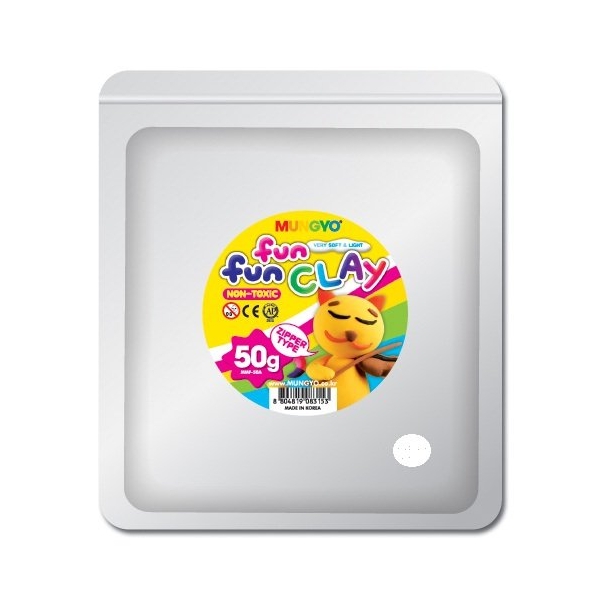 Mungyo Fun Fun Clay - White (50gms)