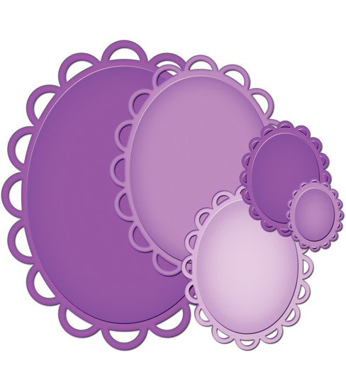 Spellbinders Nestabilities Elements Dies - Lacey Ovals