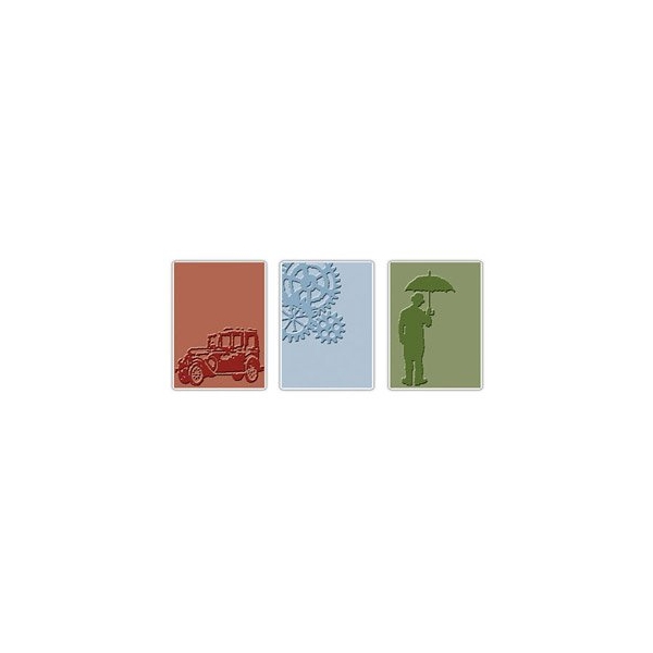 Tim Holtz Sizzix Texture Trades - Artful Muse Set (A2 Medium)