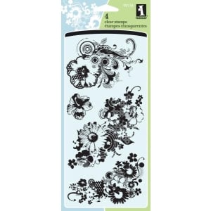 Inkadinkado Clear Stamps- Morphic Flowers (4 Stamps)