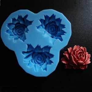 Large Rose Silicone Clay Mould