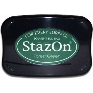 StazOn Solvent Ink Pad - Forest Green