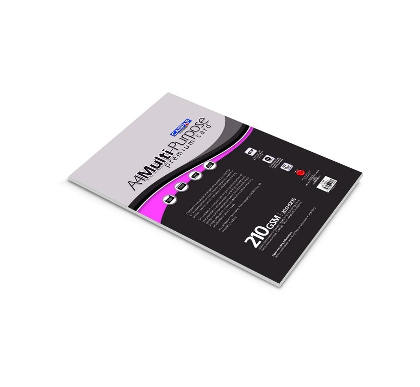 CAMPAP Multi purpose premium Card paper white (Pack of 2)