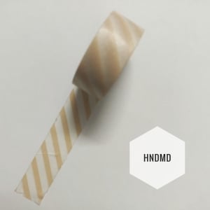 Light peach striped Washi Tape