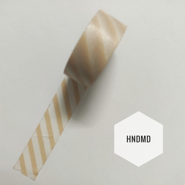 Light peach striped Washi Tape
