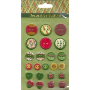 Decorative button pack - Brights