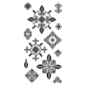 Inkadinkado Clear Stamp - Batik Cartouches