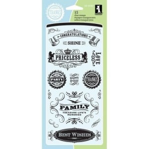 Inkadinkado Clear Stamps - Vintage Expressions