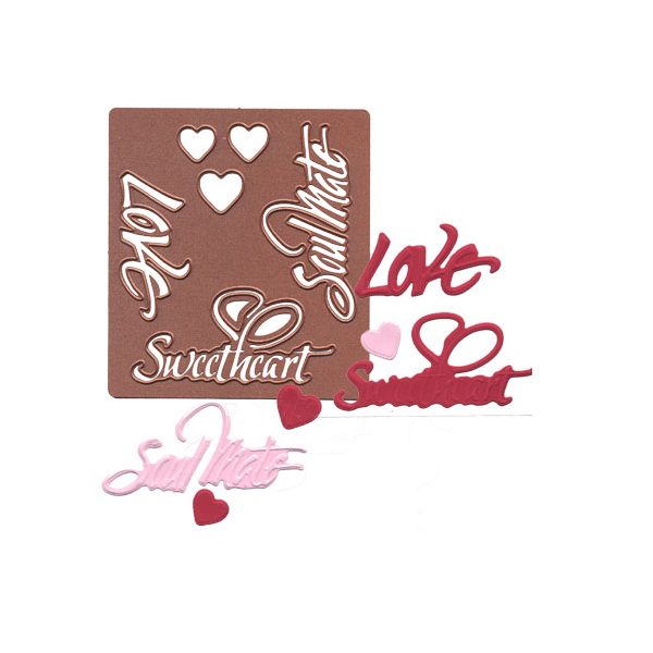 Spellbinder Shapeablities - Love Sentiments