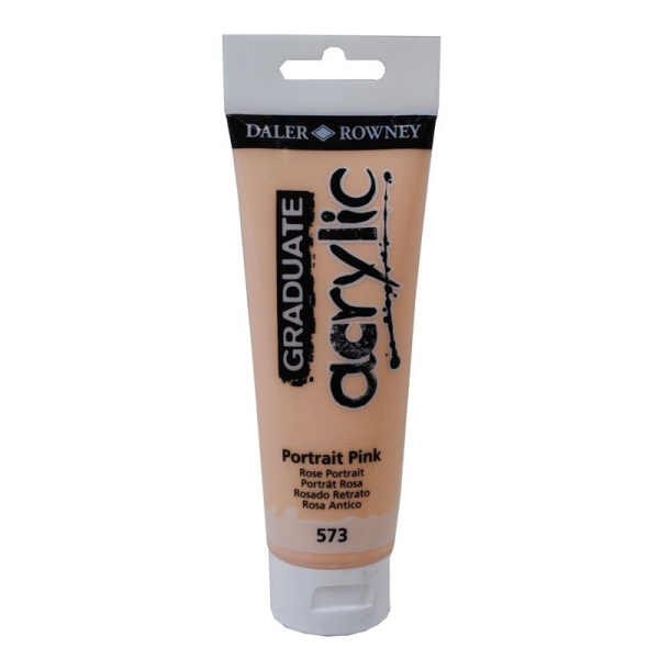 Daler Rowney Graduate Acrylics Tube - Portrait Pink