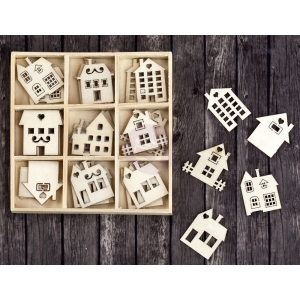 Prima Wood Embellishment - House & Building