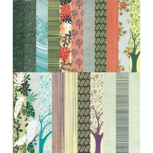 Assorted 12x12 Paper Pack - Bird Songs (Set of 46 sheets)