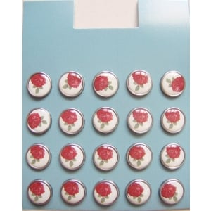 Floral Epoxy Brads - Design 1