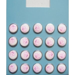 Floral Epoxy Brads - Design 15