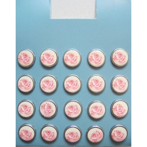 Floral Epoxy Brads - Design 16