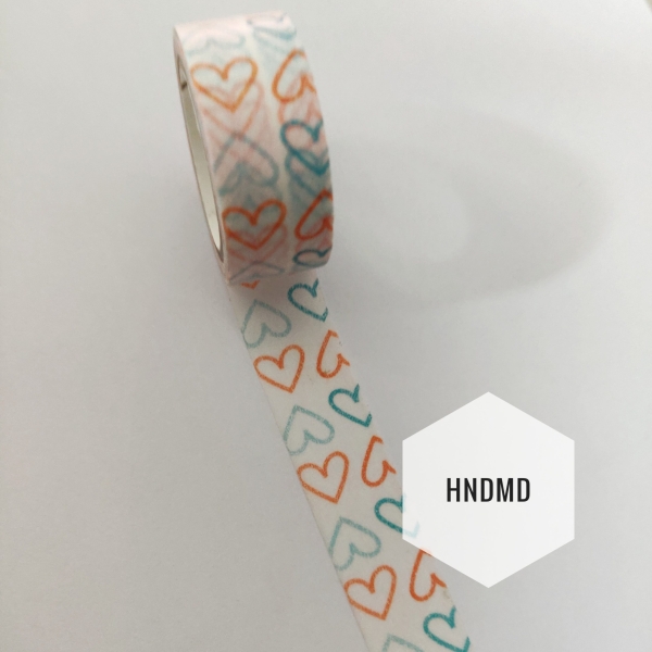 Sketchy Hearts Washi Tape