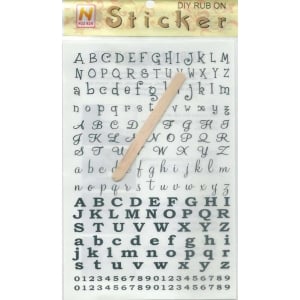 Rub-on Transfers & Tool - Alphabet Design 1