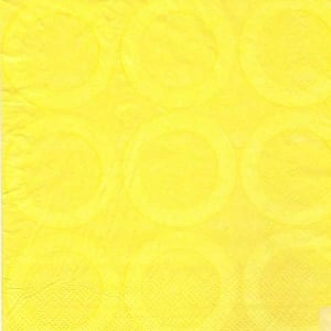 A pack of 12 by 12 inch Decoupage Napkins(5 pcs) - Retro Circles