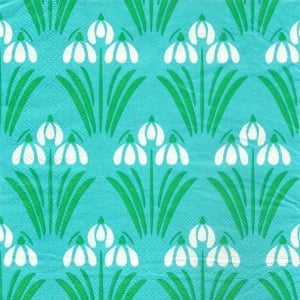 A pack of 12 by 12 inch Decoupage Napkins(5 pcs) - Floral Design 12
