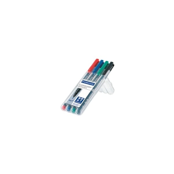 Staedtler Lumocolor Permanent Markers - Pack of 4 Colors
