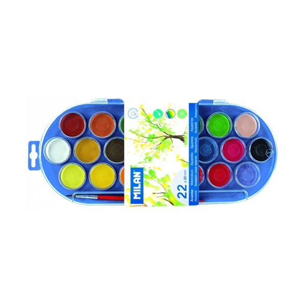 Milan watercolor tablets - set of 22