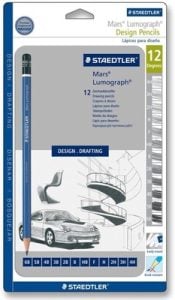 Staedtler Mars Lumograph Pencil (12 assorted degrees)