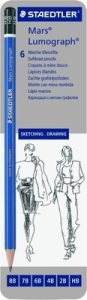 Staedtler Mars Lumograph Pencil (6 assorted degrees)