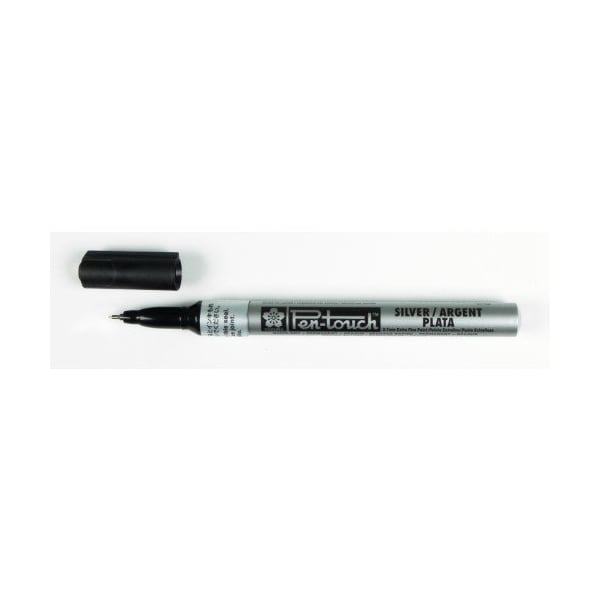 Sakura Pentouch Permanent Marker (Silver) - Extra Fine Point