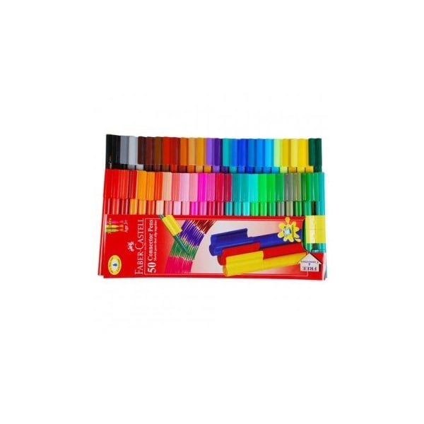 Faber Castell Assorted Connector Pens (Pack of 50)