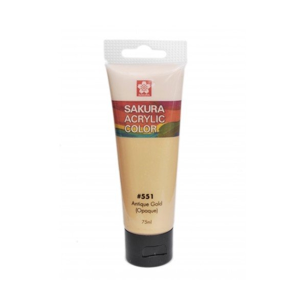 Sakura Acrylic Tube - Metallic (Antique Gold) - 75 ml