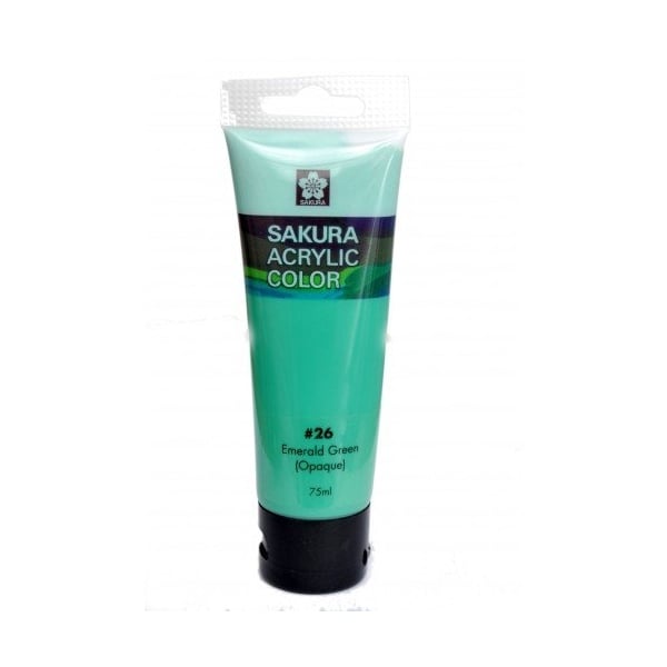 Sakura Acrylic Tube - Opaque (Emerald Green) - 75 ml