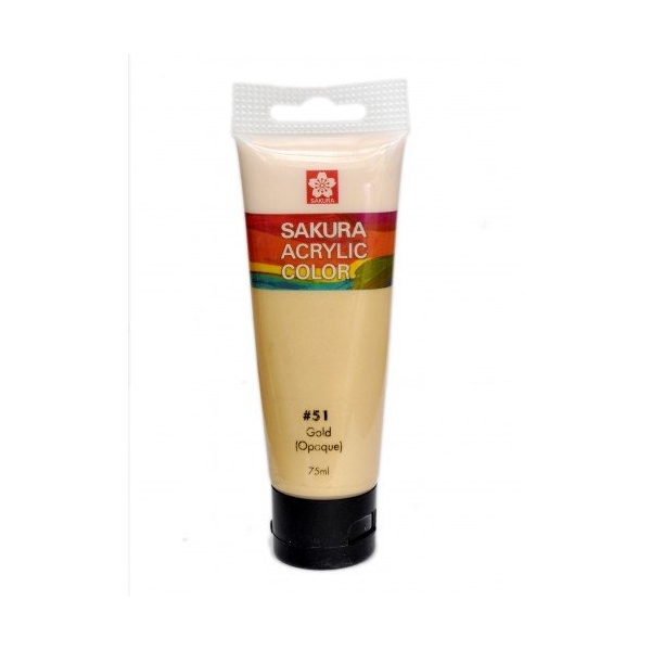 Sakura Acrylic Tube - Metallic (Gold) - 75ml