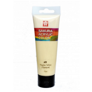 Sakura Acrylic Tube - Opaque (Naples Yellow) - 75ml