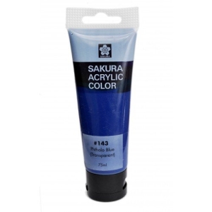 Sakura Acrylic Tube - Transparent (Phthalo Blue) - 75 ml