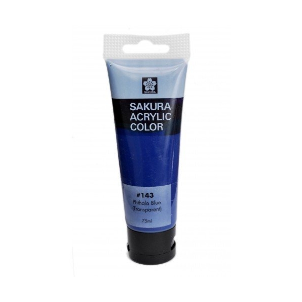 Sakura Acrylic Tube - Transparent (Phthalo Blue) - 75 ml