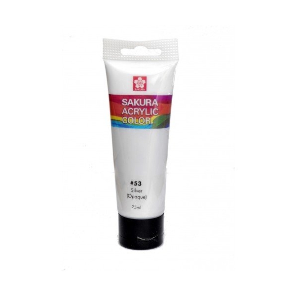 Sakura Acrylic Tube - Metallic (Silver) - 75 ml