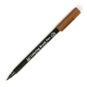 Sakura Koi Coloring Brush Pen - Brown (Pack of 3)